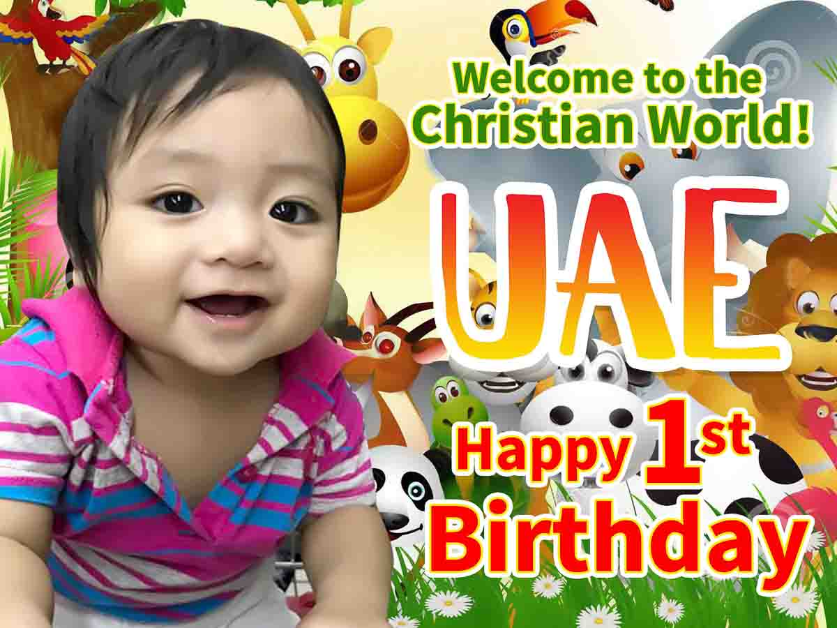 Jungle Theme Birthday Tarp