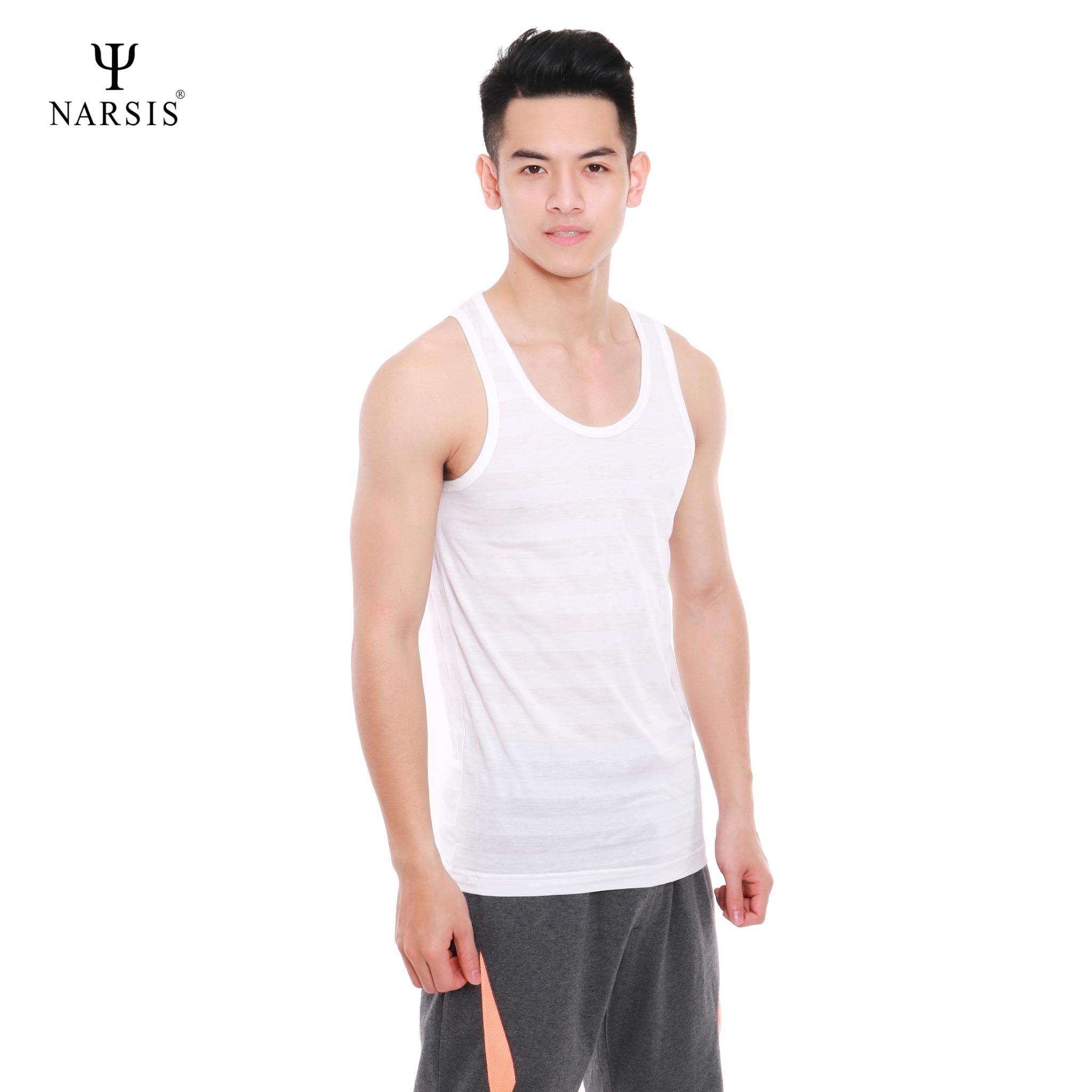 ÁO MAY Ô NAM NMS1246 NARSIS VẢI COTTON MỀM MẠI, CO GIÃN TỐT, VẢI THOẢI MÁI VẬN ĐỘNG, HÚT ẨM TỐT_thumbnail_1