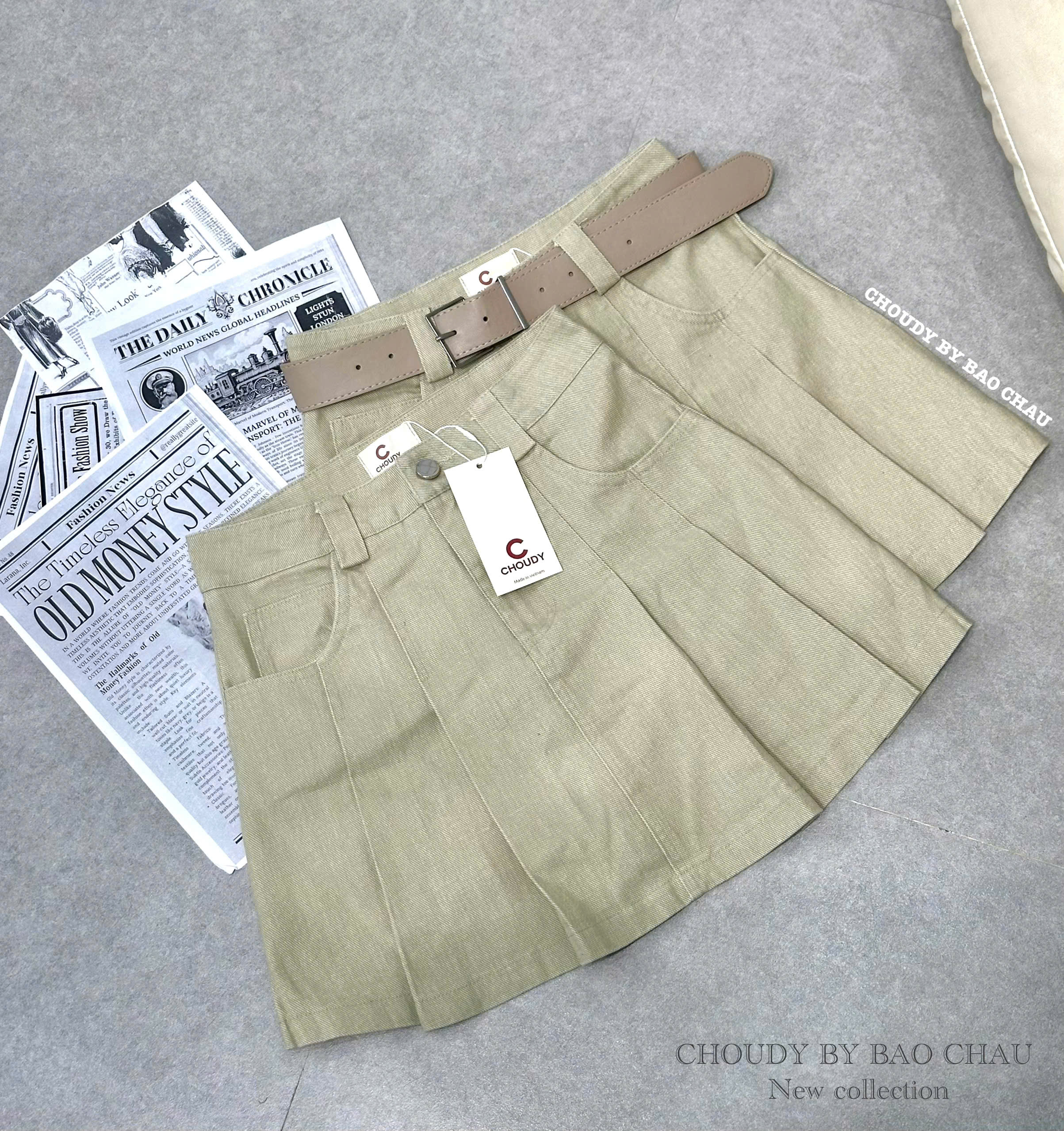 U241 CHÂN VÁY BE (KÈM BELT)_thumbnail_1