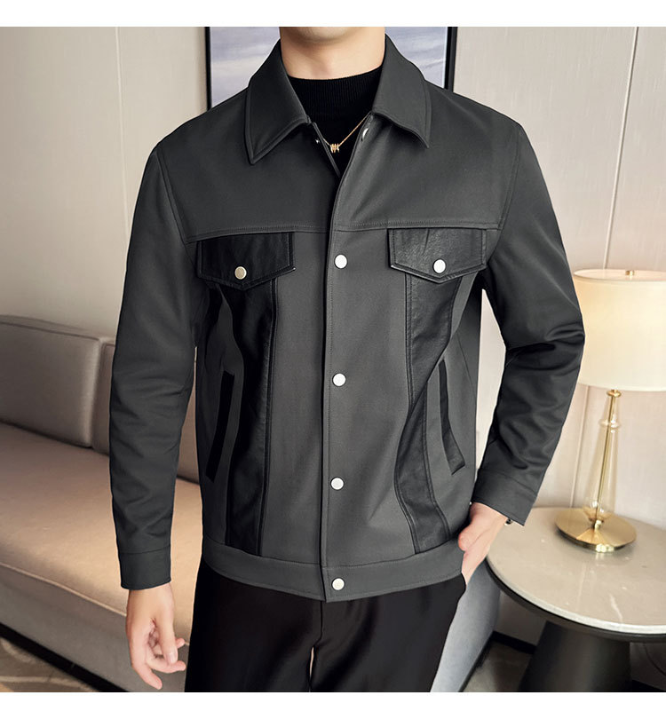 PA15 – Áo jacket nam thu đông ve áo PU khâu, phong cách Hàn Quốc_thumbnail_1