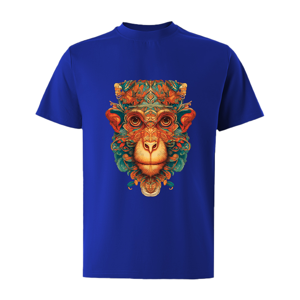 Áo thun nam form rộng ATD485 12 con giáp tuổi thân ( tuổi khỉ) Miucho Iconic cotton cổ tròn in graphic_thumbnail_14