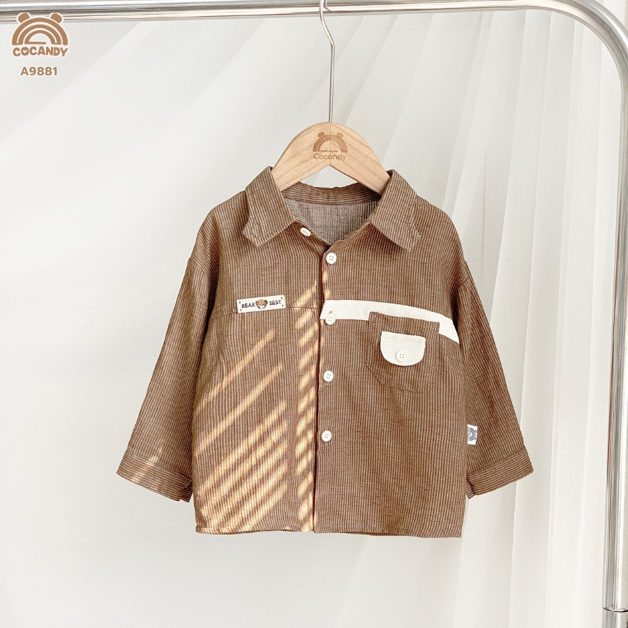 Áo dài NÂU sơ mi phối nẹp be ngang_thumbnail_4