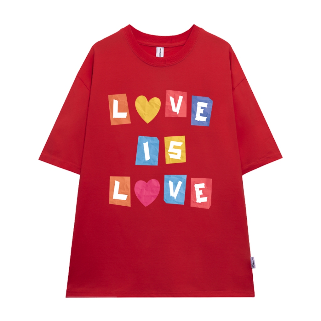 Áo thun cuple trái tim cực xinh form rộng local brand ATD945 Miucho tay ngắn cổ tròn in mix_thumbnail_6