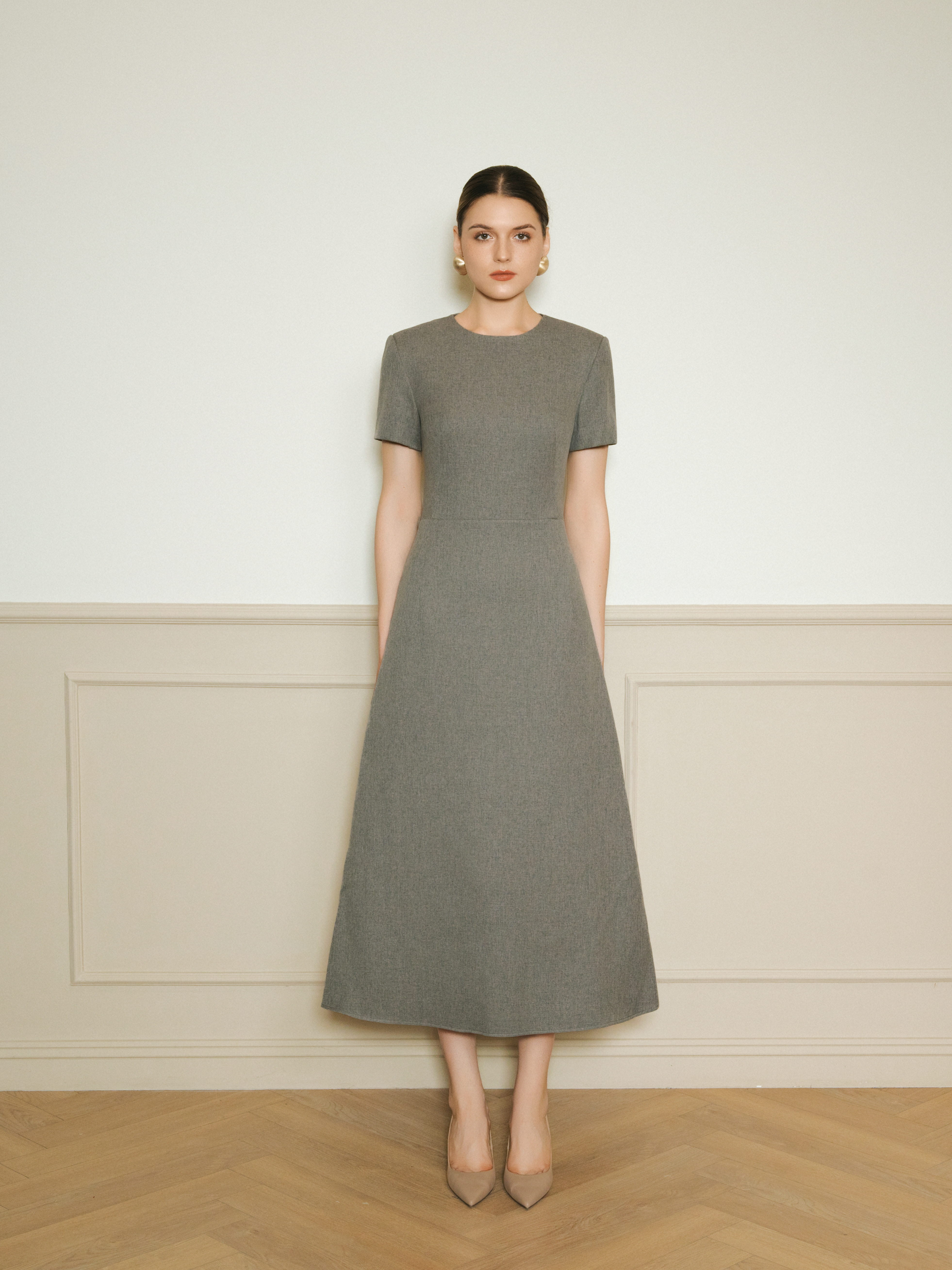 OLIVE GRACE DRESS - Olive gray_thumbnail_3