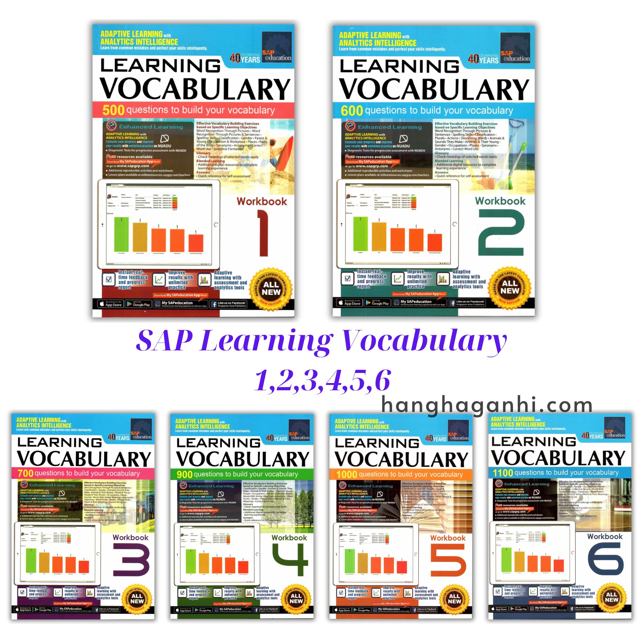 Learning Vocabulary trọn bộ 6 cuốn