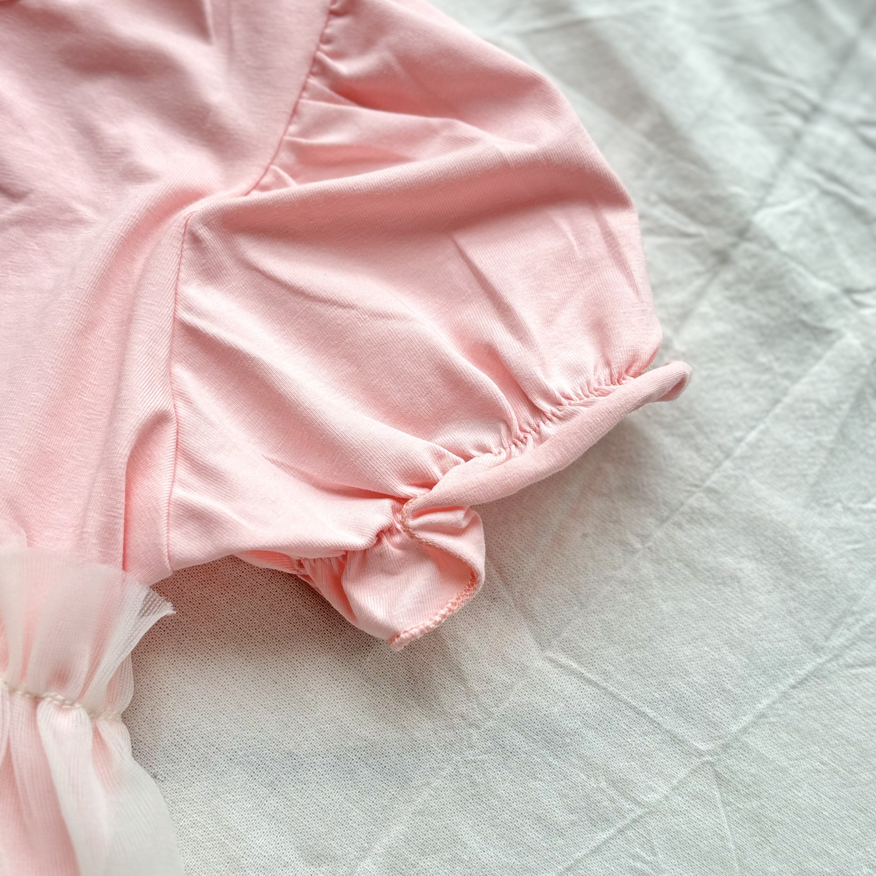 (A27) Áo thun mềm họa tiết bèo ren màu hồng siêu yêu thời trang bé gái mùa hè 2025 QCCC_thumbnail_4