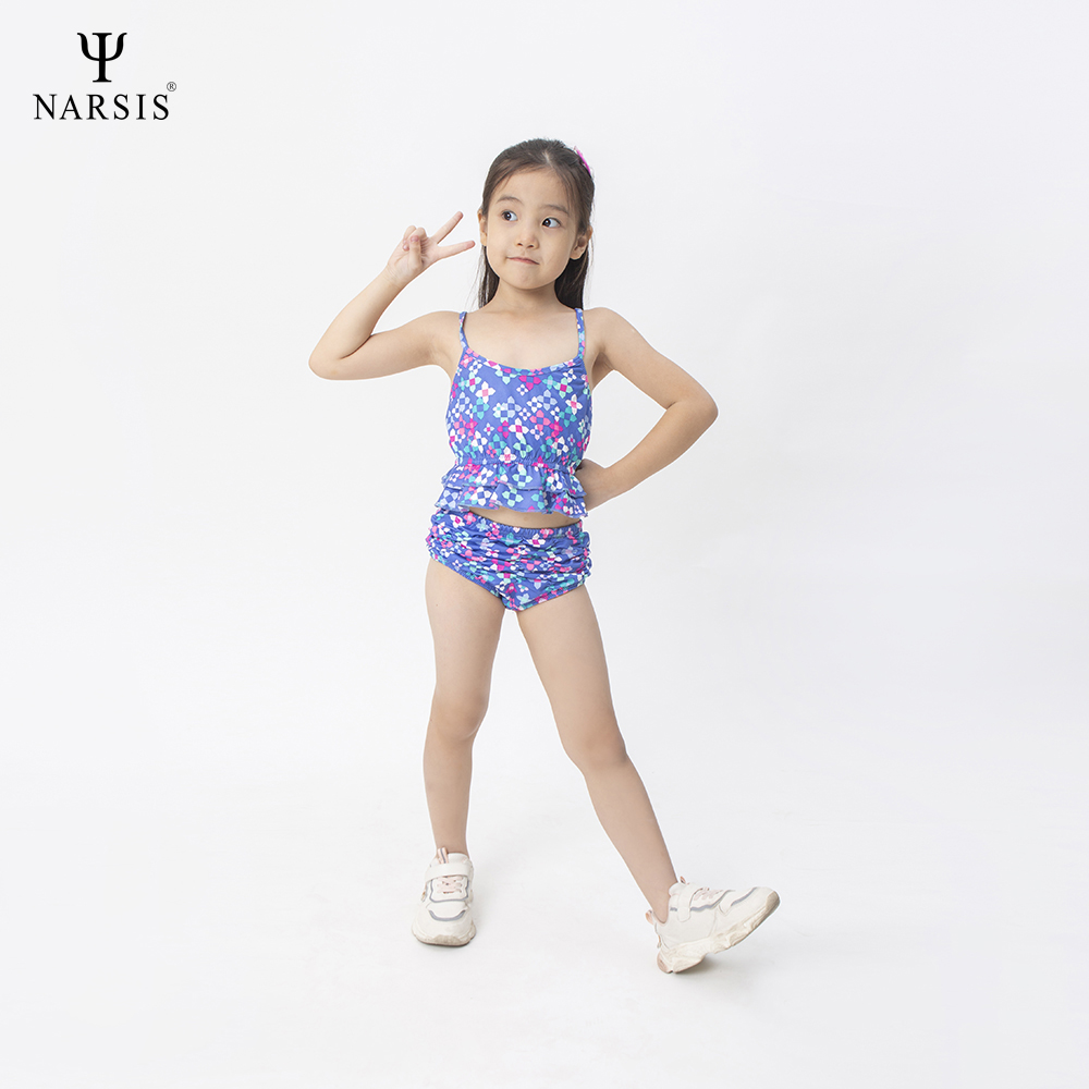 BỘ BƠI BÉ GÁI KA0013 NARSIS CHẤT LIỆU THOÁNG MÁT, DỄ CHỊU, THOẢI MÁI CẢ NGÀY, DỄ VẬN ĐỘNG_thumbnail_3
