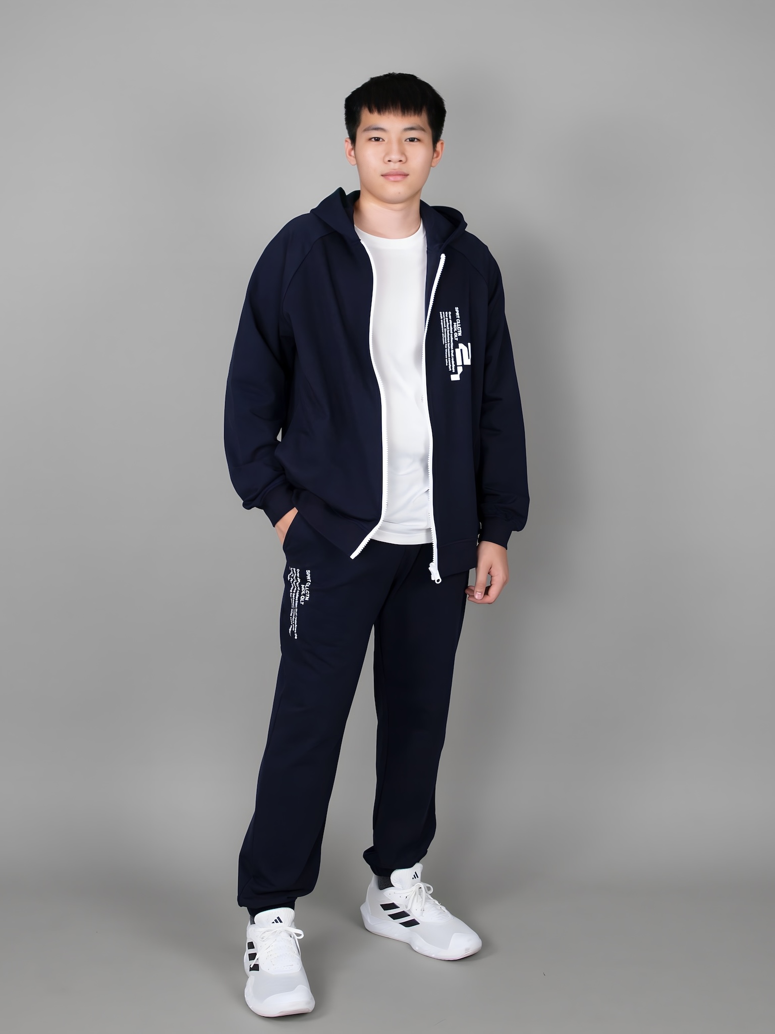 Áo khoác nỉ navy in chữ trắng_thumbnail_2