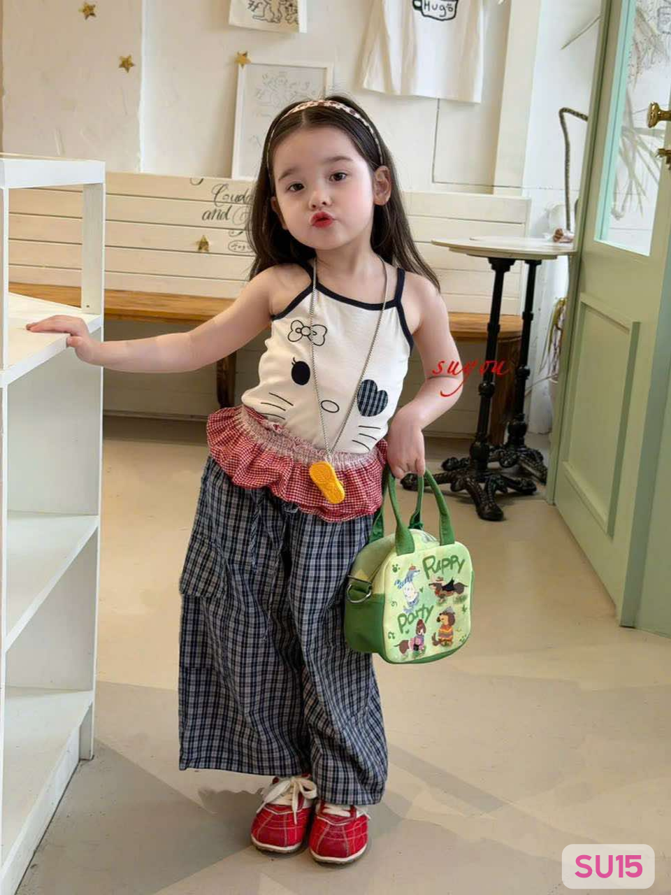 SU15 - Áo 2 dây in hình Hello Kitty hãng Suyou_thumbnail_0