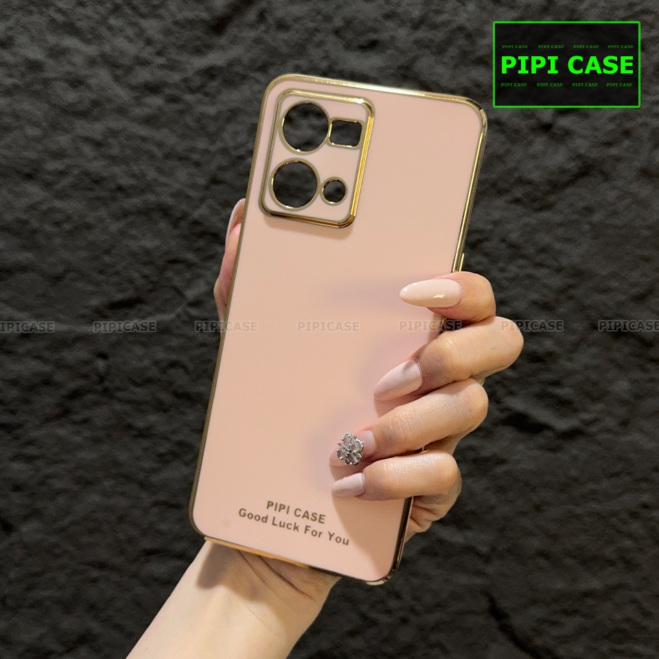 Ốp Lưng Oppo Reno 7 4G - Royal - Hồng Kem
