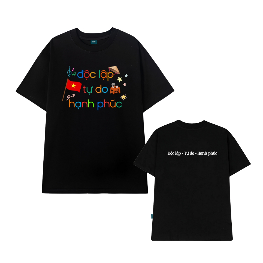 Áo thun Việt Nam Độc lập tự do hạnh phúc unisex nam nữ local brand We Tee - WU0987 WU0987