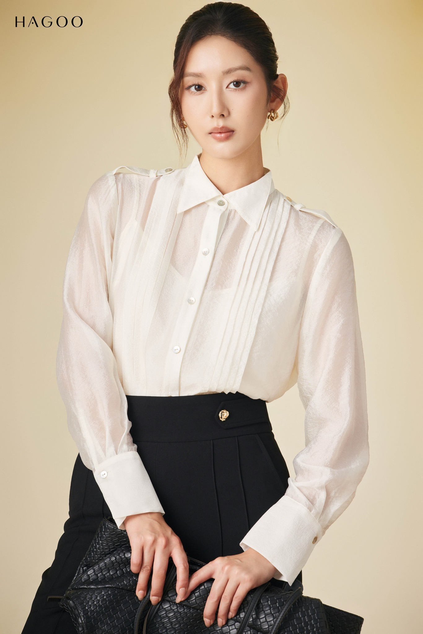 Quần âu suông cạp trang trí HAGOO_thumbnail_2