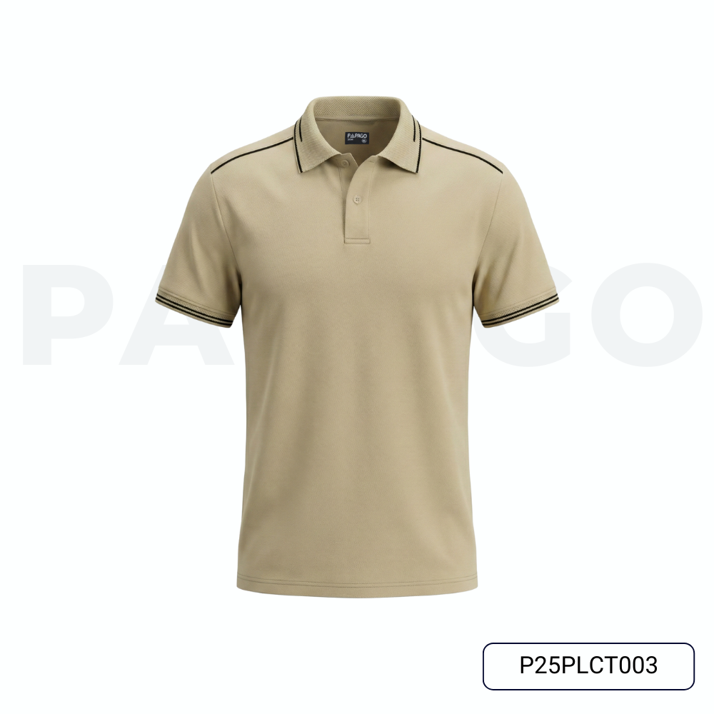 Áo polo cao cấp PAPAGO nam Trung niên vải cotton kim cương form rộng - P25PLCT003_thumbnail_11