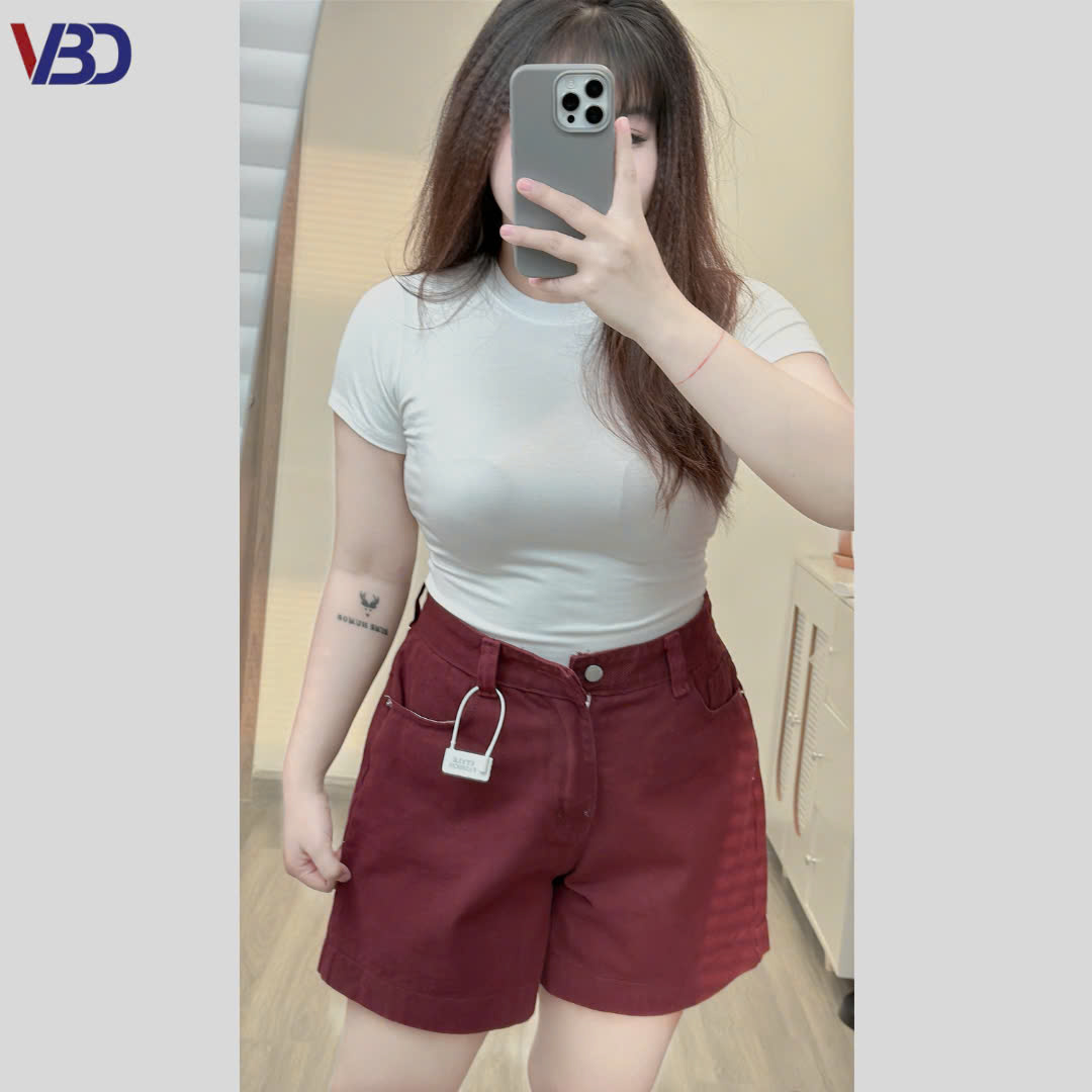 Quần short lửng thêu nơ kaki jean bigsize QSJ049 dành cho nàng béo mập từ 55-90kg_thumbnail_16