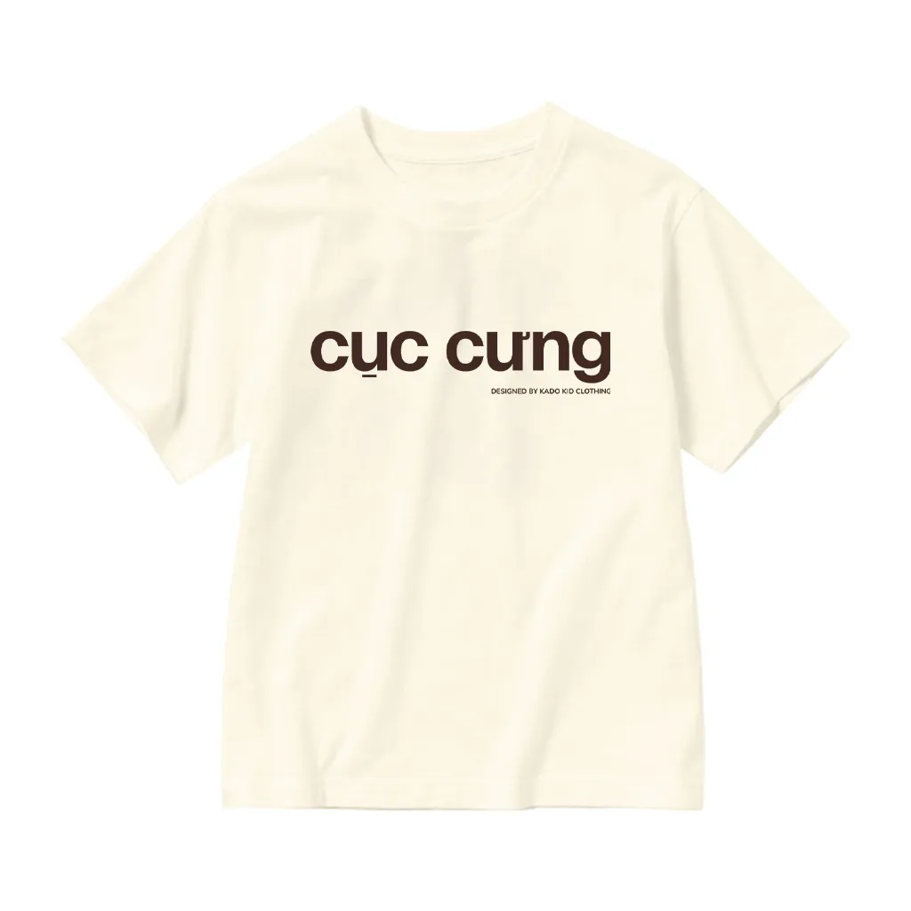 Áo thun kid basic form rộng Kado vải cotton thoáng mát thoải mái cả ngày in typography 2898_thumbnail_17