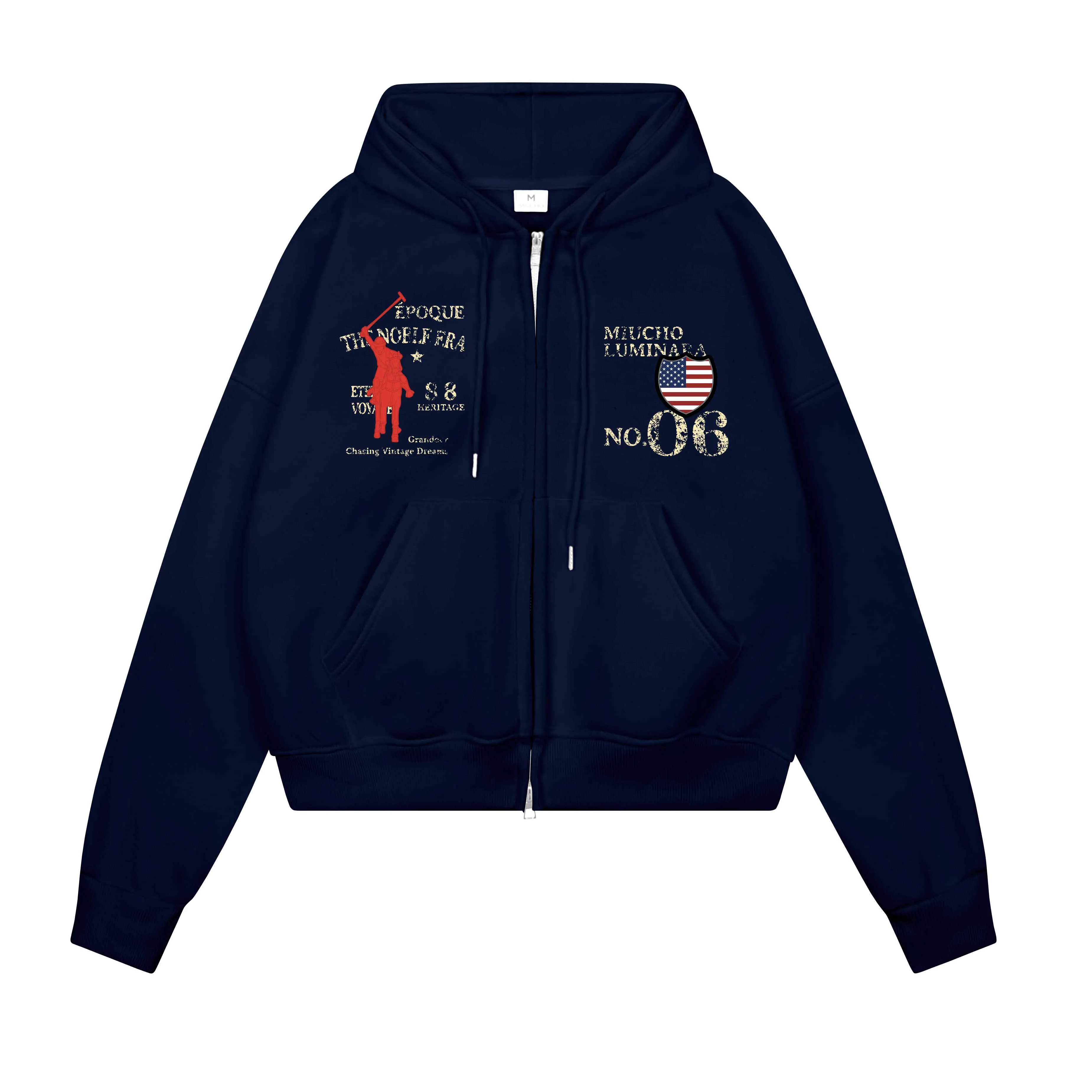 Áo hoodie zip form boxy unisex 2580 Miucho chất vải nỉ bông cao cấp thoáng mát có nón_thumbnail_11