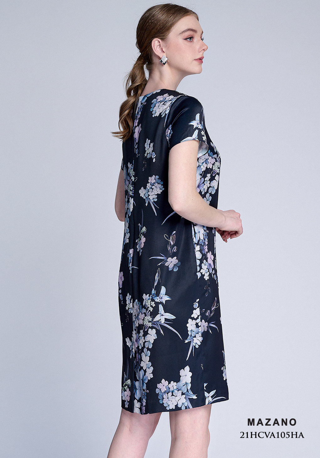 Váy lụa suông xanh than họa tiết hoa cổ tim_thumbnail_1