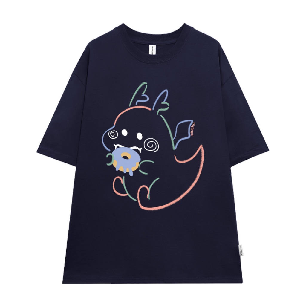 Áo thun unisex local brand form rộng ATD742 Miucho cotton cổ tròn in artwork_thumbnail_9