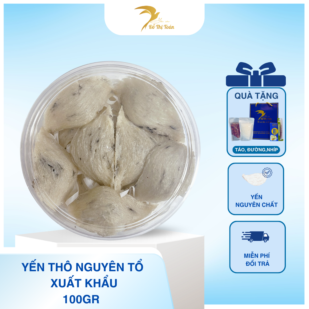 [T27] THÔ NGUYÊN TỔ XUẤT KHẨU- HỘP 100GR- Tặng táo đường nhíp
