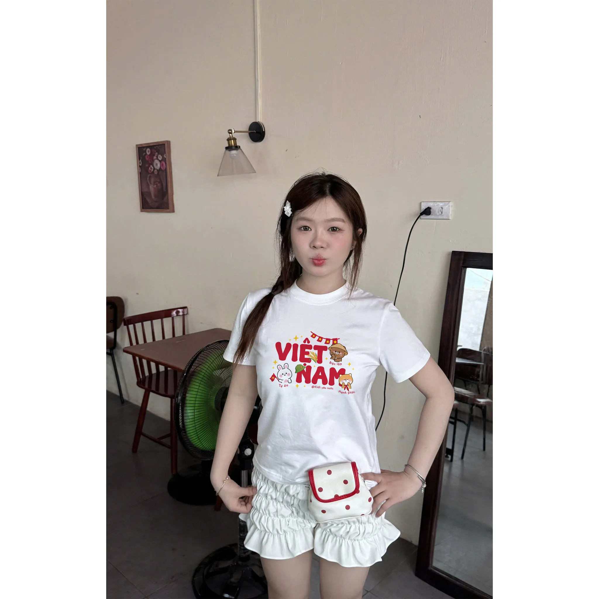 Áo baby tee tôi yêu Việt Nam 2515 Miucho tay ngắn vải cotton thoáng mát cổ tròn in mix_thumbnail_2