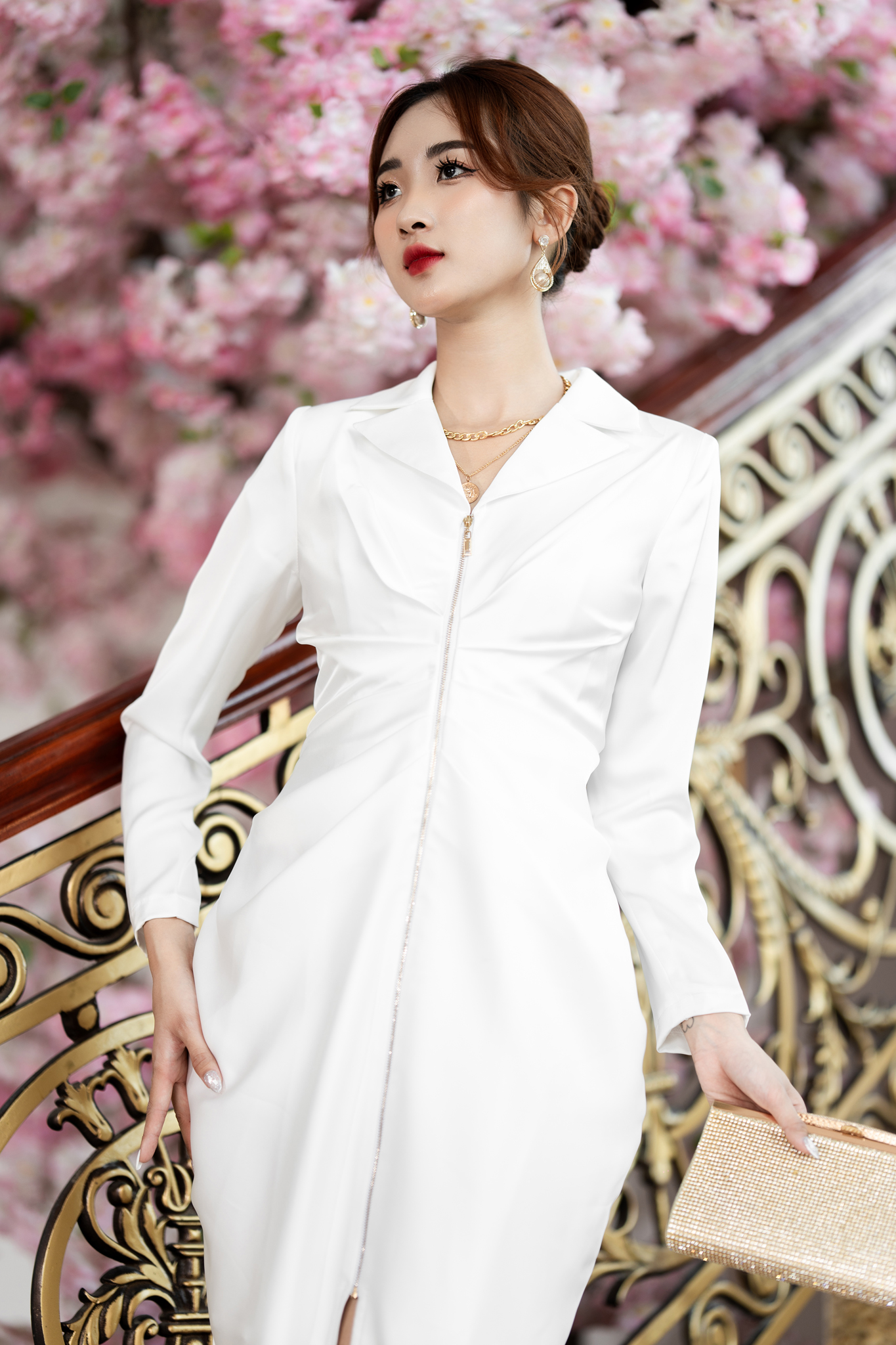 ĐẦM ĐI TIỆC MÀU TRẮNG DÀI TAY- MELY DRESS_thumbnail_4