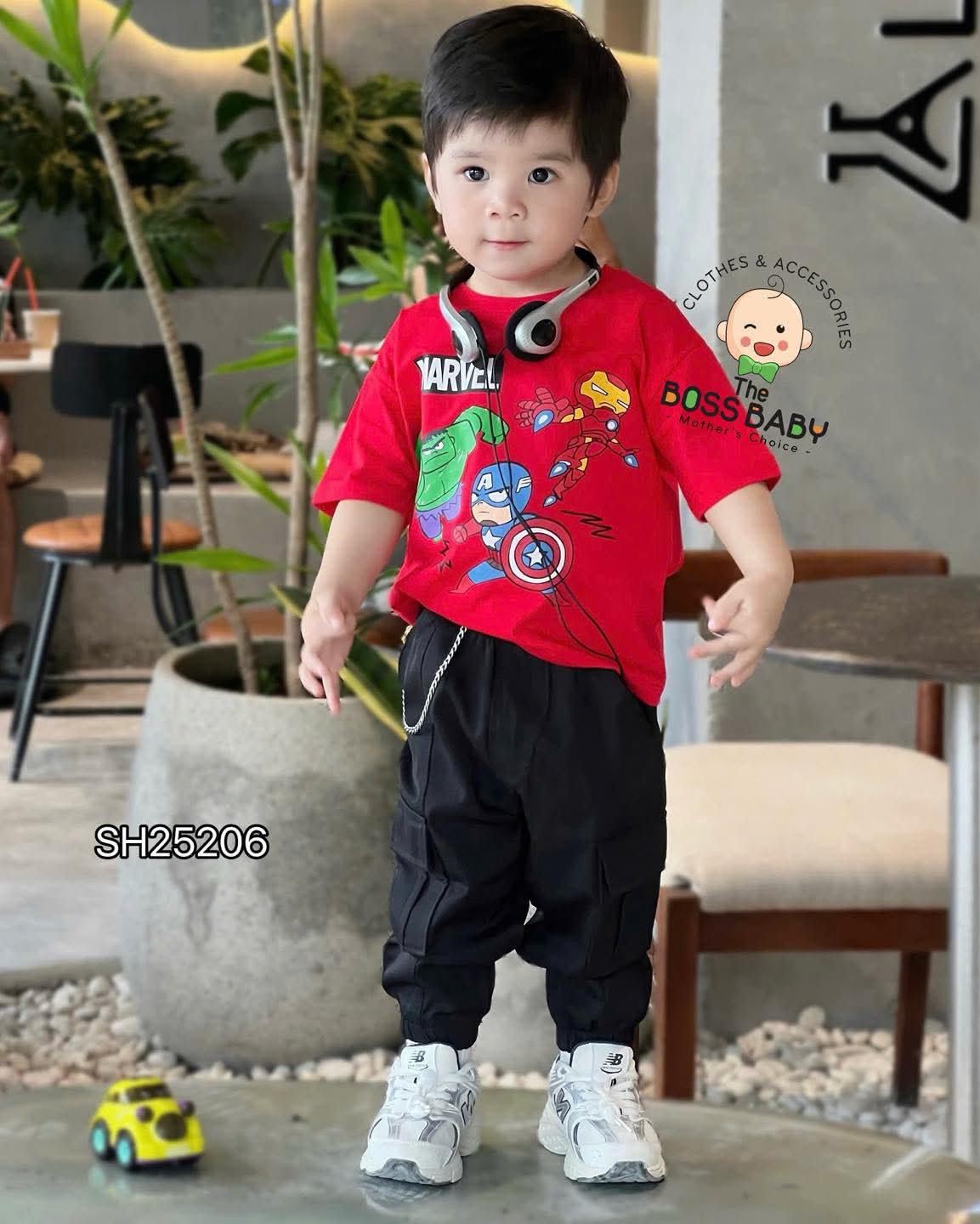 Set bộ quần dài kaki đỏ đen siêu nhân marvel_thumbnail_1