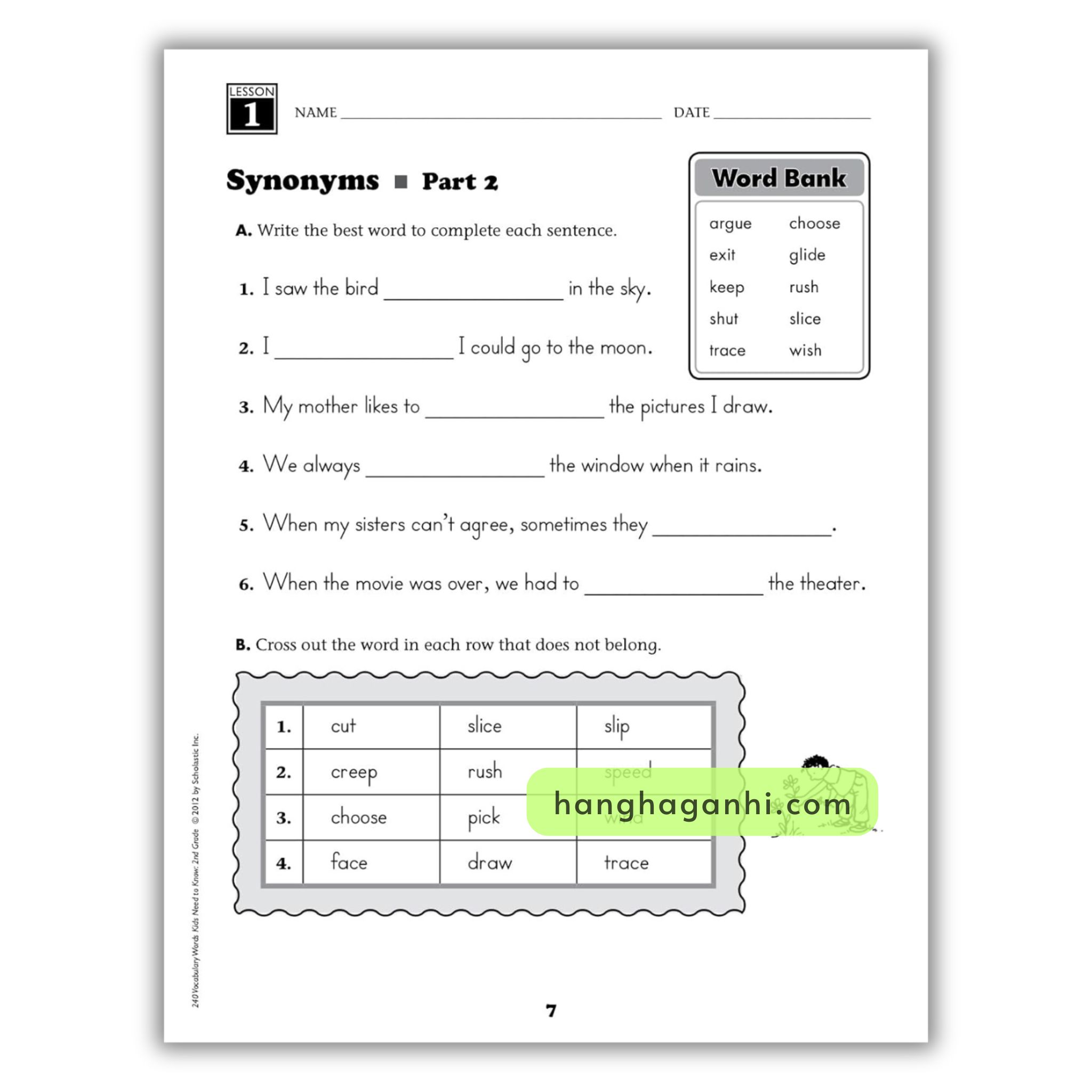 Sách 240 Vocabulary Words Kids Need To Know – Trọn bộ 6 cuốn_thumbnail_37