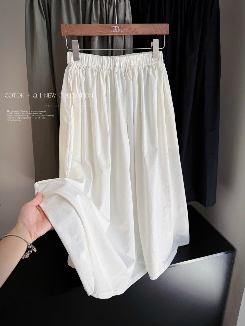 Chân váy dài lưng thun ( RÊU )_thumbnail_10