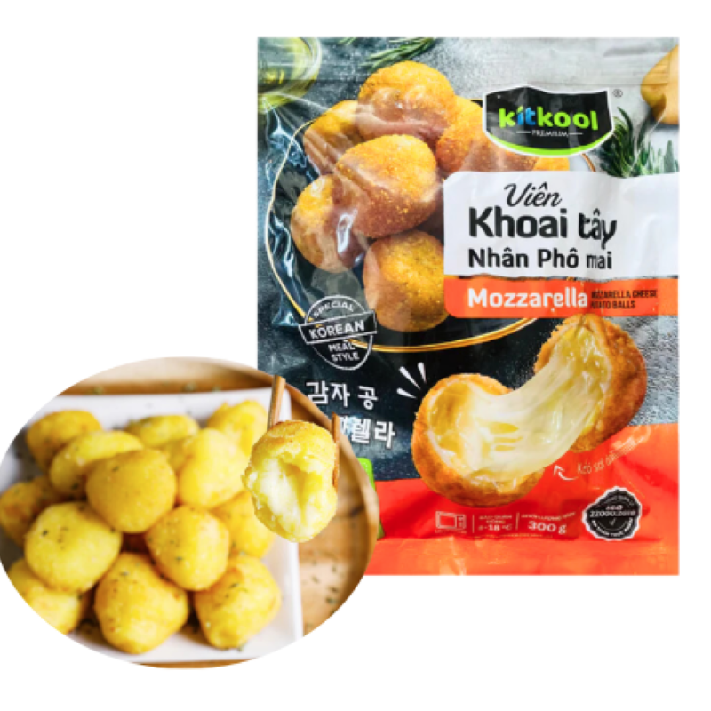 Viên Khoai Tây Phô Mai Mozzarella Kitkool