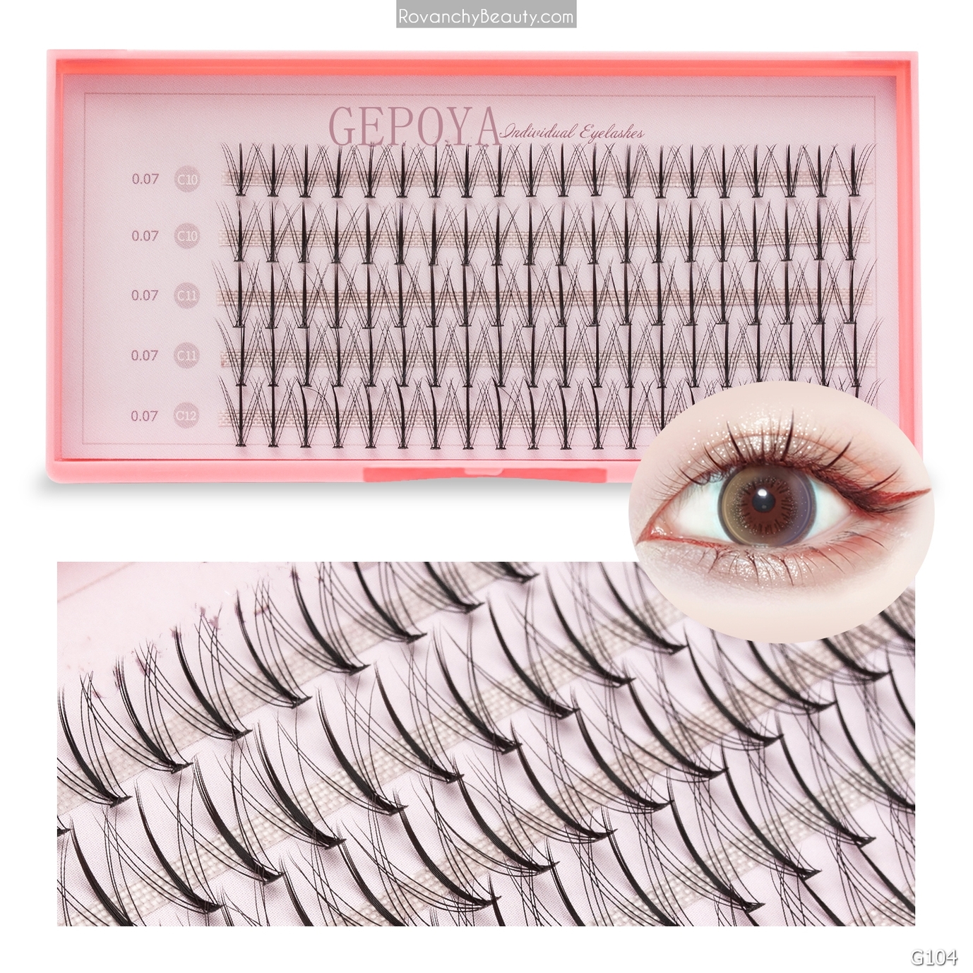 G104 Mi Lẻ GEPORA 100 Sợi, Siêu Tự Nhiên, Mềm Nhẹ, Không Keo Thừa, Tái Sử Dụng_thumbnail_11