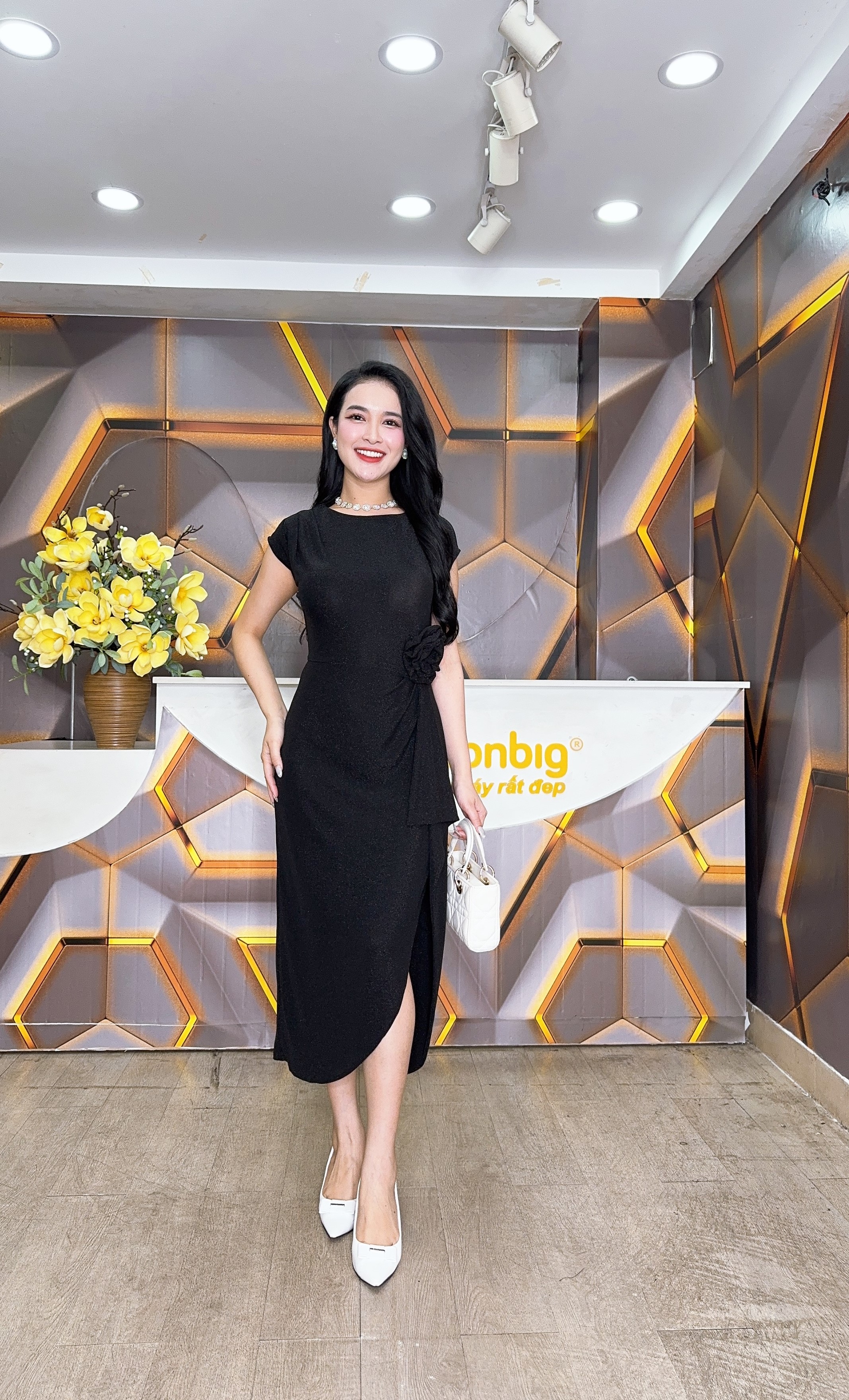 Đầm xẻ tà - Y1777 - Thương hiệu Zonbig_thumbnail_5