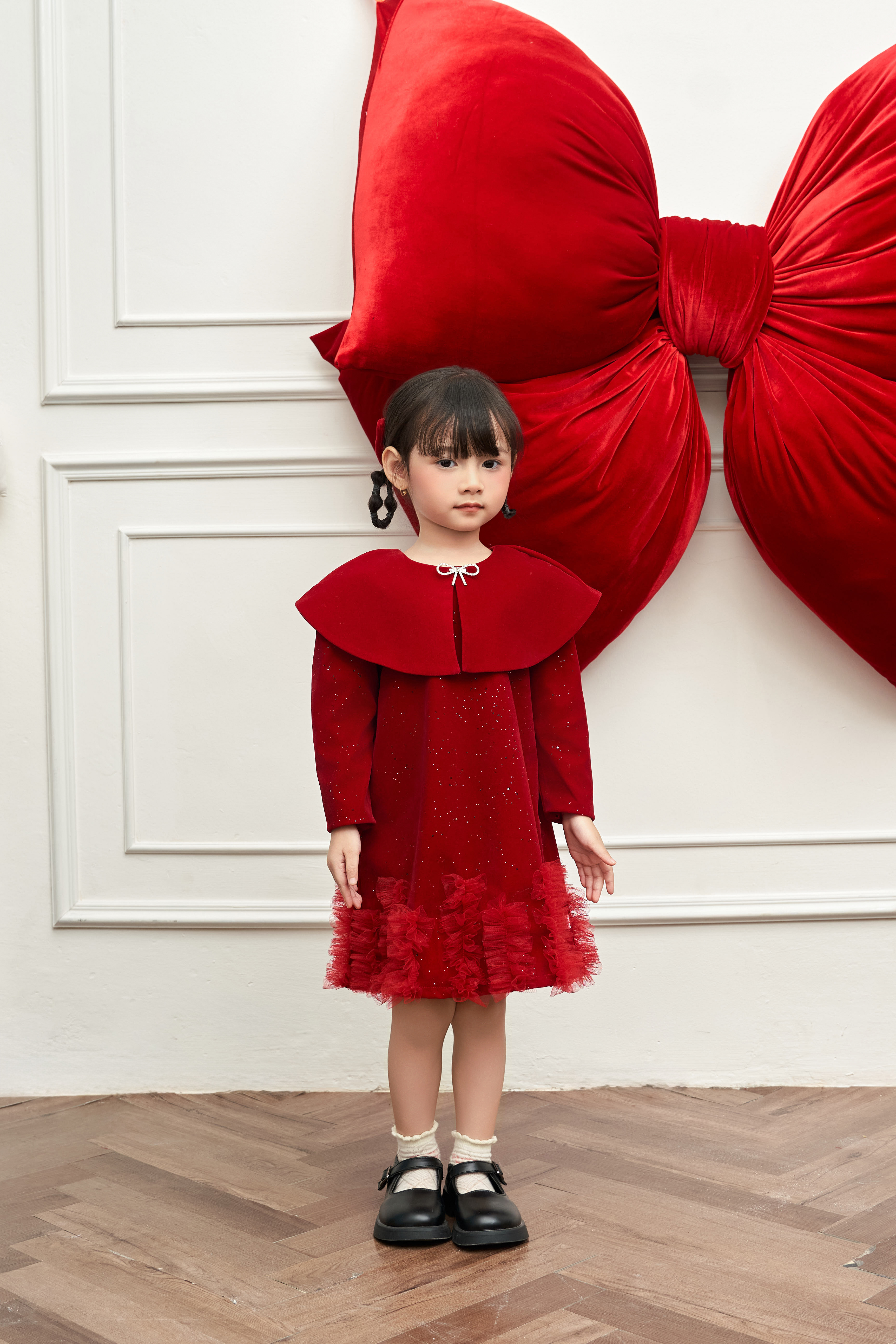 Váy nhung sequin kèm áo choàng_thumbnail_2