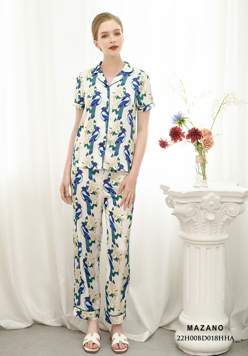 Bộ đồ cộc tay họa tiết chim hoa_thumbnail_0