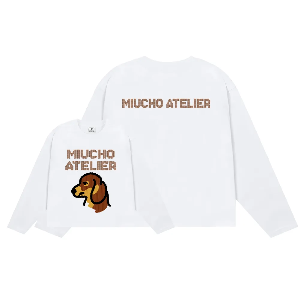 Áo thun tay dài form boxy Miucho cotton thoáng mát mềm mại cổ tròn Atelier in mix 2690_thumbnail_0