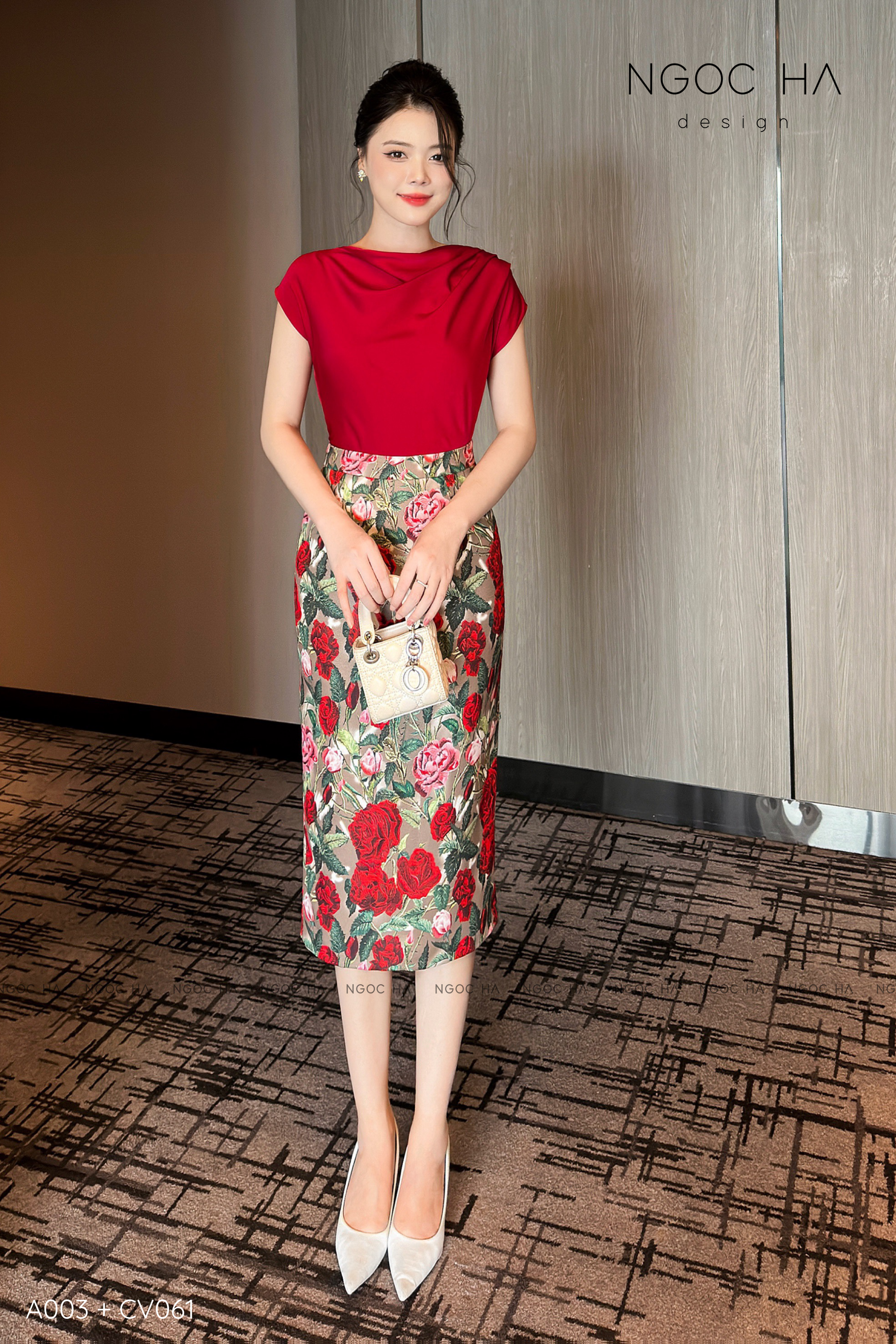 Mely Top_ Áo Lụa Cổ Đổ Rớt Vai A003_thumbnail_1