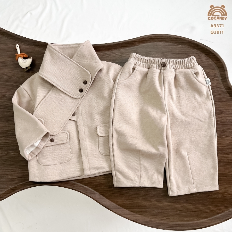 Quần dài NÂU NHẠT  chiết ly