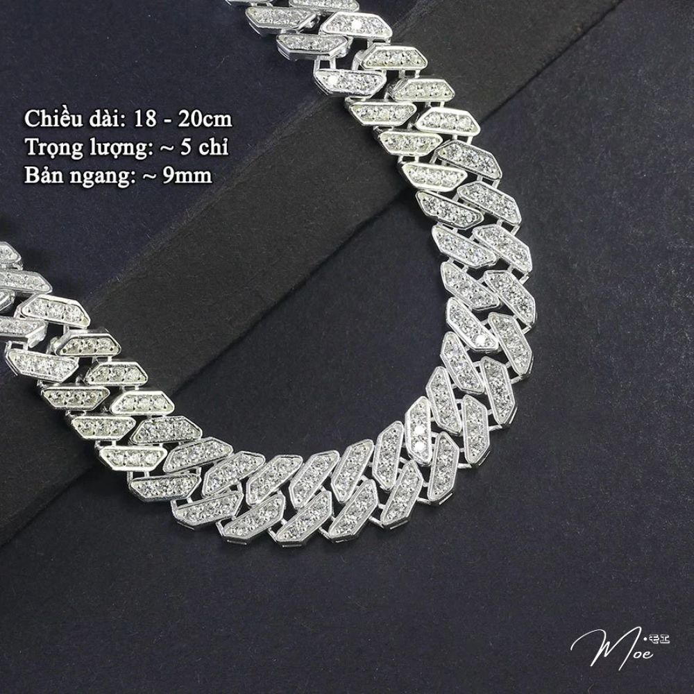 MT9 - Lắc tay nam Cuban dáng vuông kim cương (5c)_thumbnail_4