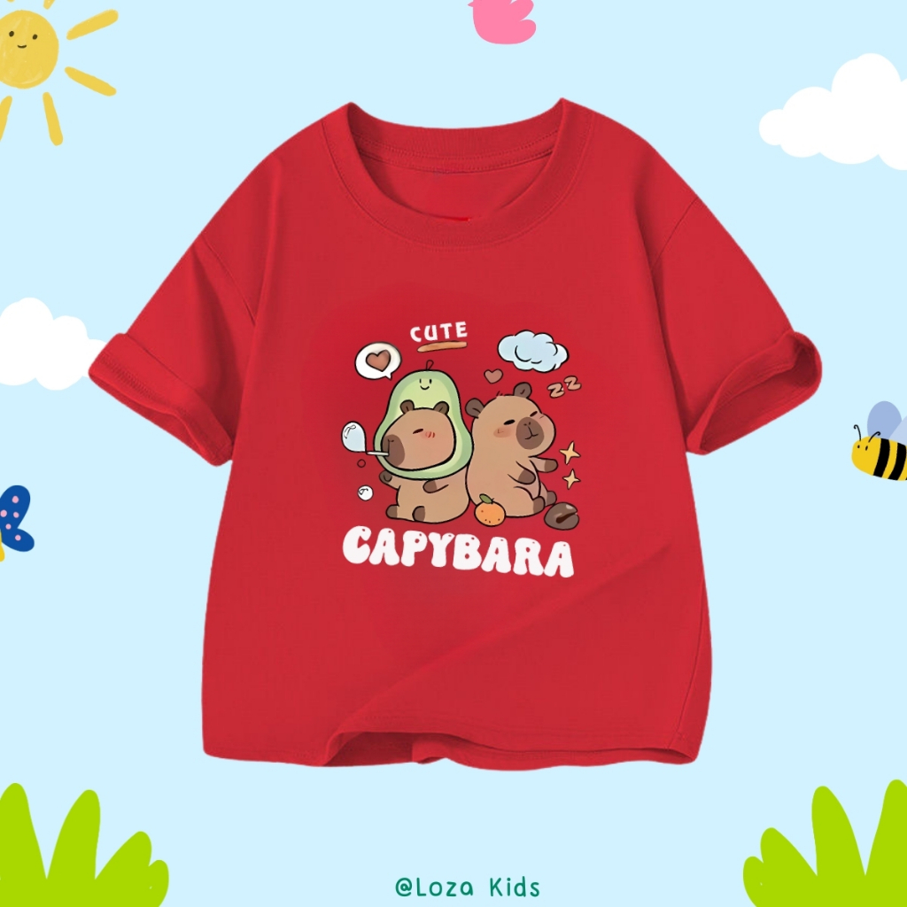 Áo phông cho bé in hình CapyBara nhiều mẫu - Loza Kids  AT024_thumbnail_12