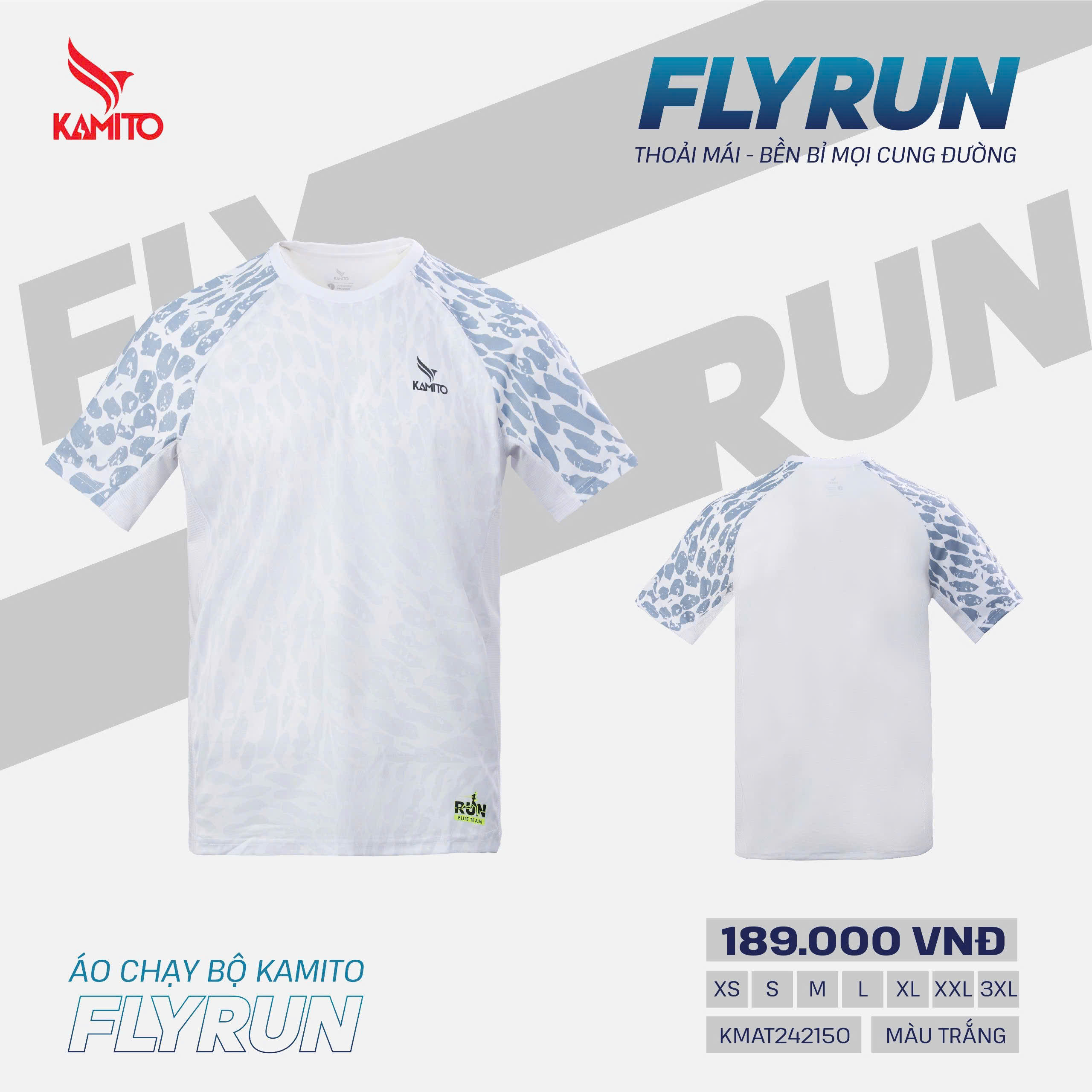 Áo cầu lông/pickleball Kamito Flyrun - Chính hãng (nhận đặt từ 5 áo)_thumbnail_1