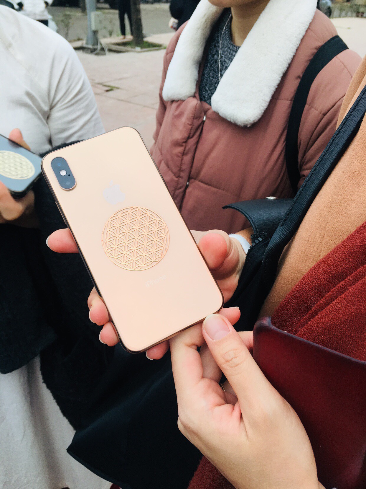 Miếng dán bảo vệ từ trường điện thoại Bông Hoa Sự Sống - Flower of Life Sticker_thumbnail_6