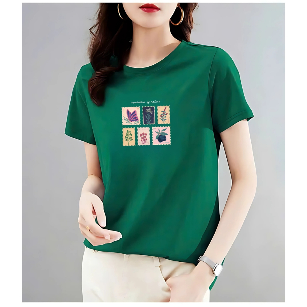 [Form vừa] Áo phông nữ 𝐋𝐎𝐙𝐀  phong cách Vintage, chất liệu thun cotton mã VT8222_thumbnail_7