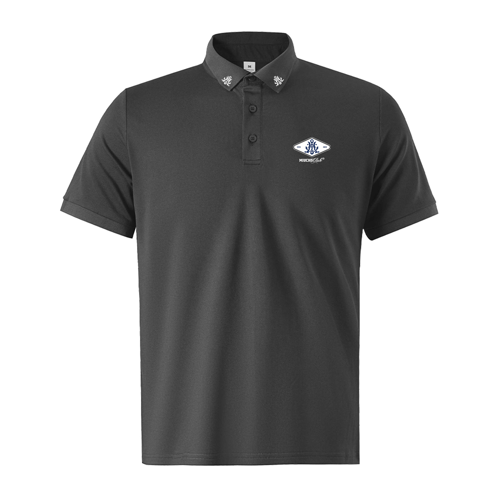 Áo polo nam form vừa 1882 Miucho Iconic vải cá sấu đứng form thoáng mát in basic_thumbnail_8