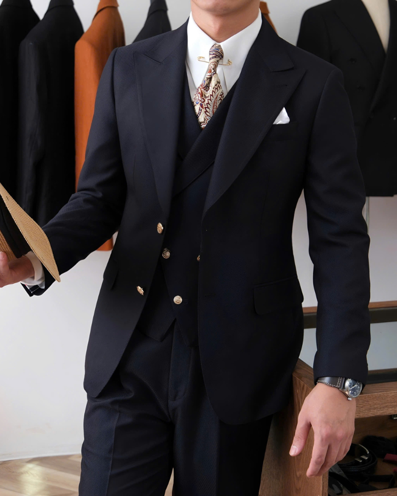 Jet Navy Milano 3-Piece Suit
