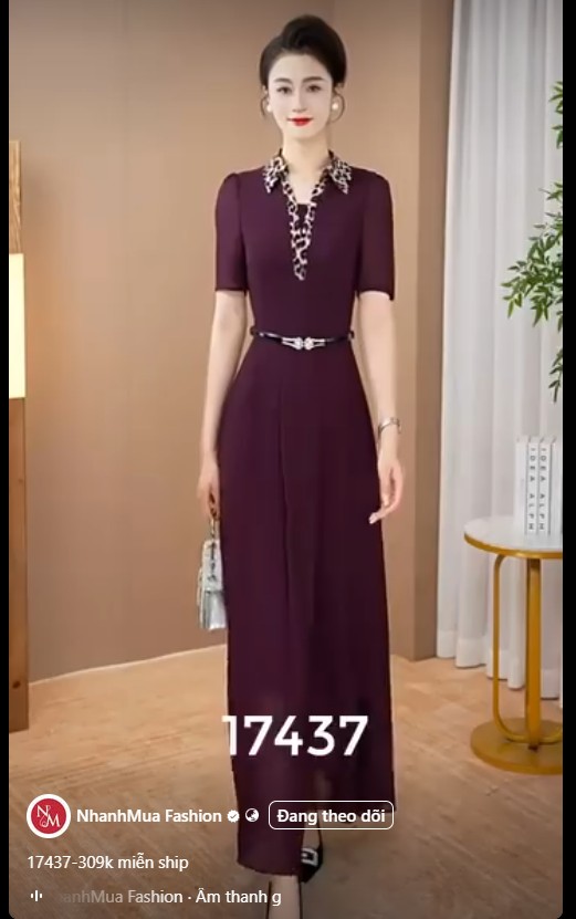 17437-Đầm maxi cổ sơ mi phối beo (voan có lót)_thumbnail_0