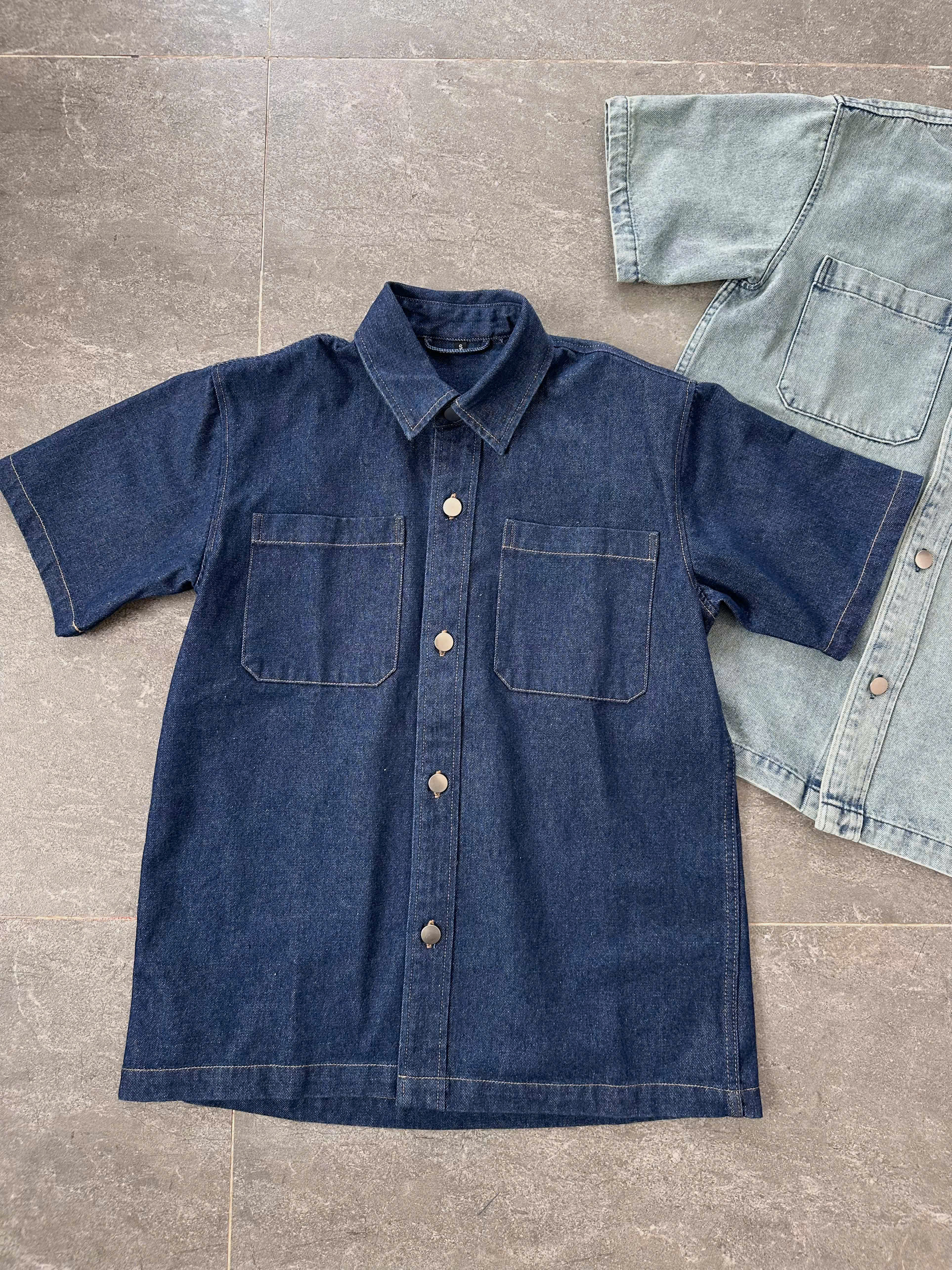 Short Sleeve Denim Shirt_thumbnail_1