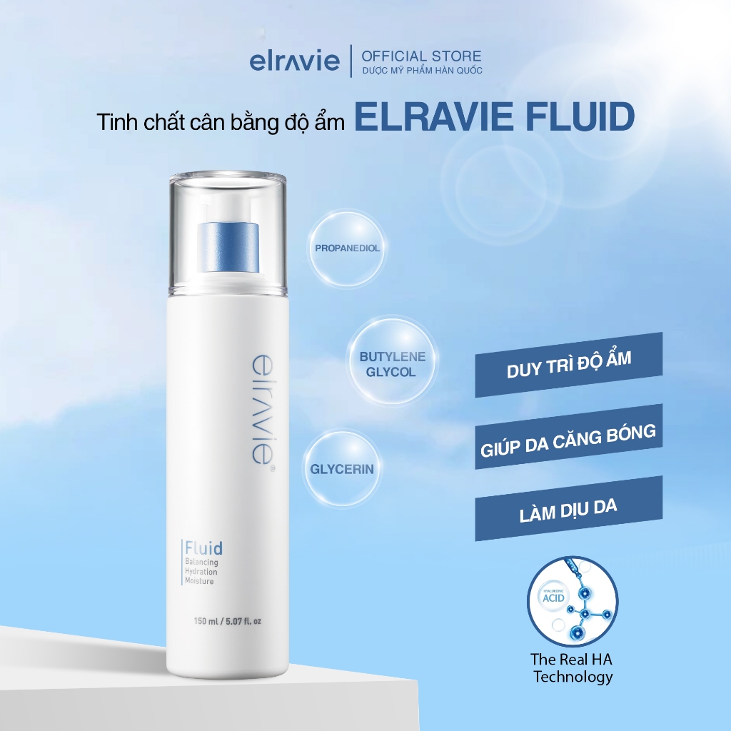 Lotion Elravie Fluid Cân Bằng Độ Ẩm, Dưỡng Da Trắng Mịn 150ml_thumbnail_8