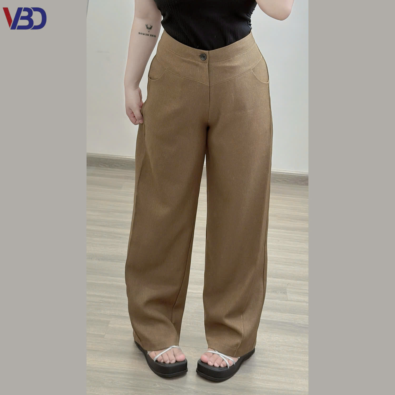 Quần ống rộng viền kiểu bigsize QD031 dành cho nàng béo mập từ 55-95kg_thumbnail_2