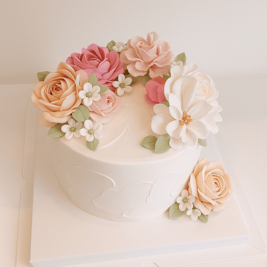 Bánh kem trang trí hoa_6