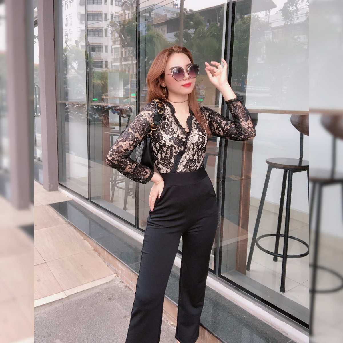 Jumpsuit phối ren tay dài_thumbnail_3