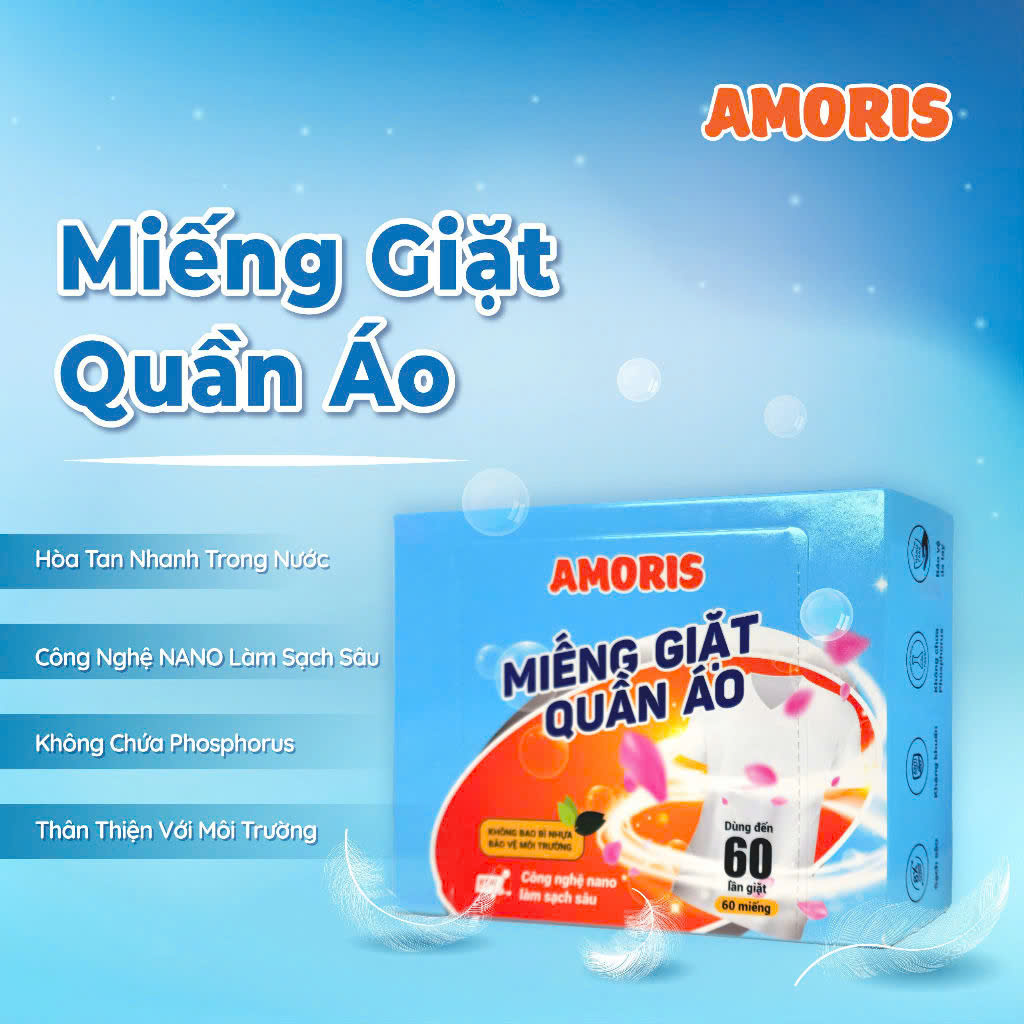 Miếng giặt (60 tờ/hộp) Amoris - HHAMI02_thumbnail_3